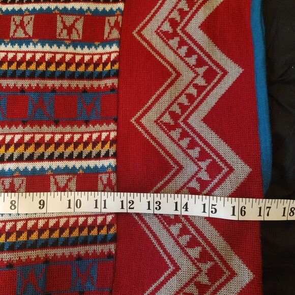 Vtg Catalina Jacquard Southwest Aztec Pullover Tunic Sleeveless Small Wool *Read - Picture 5 of 8